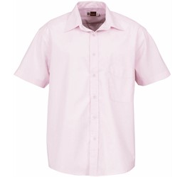 Mens Short Sleeve Washington Shirt - Pink