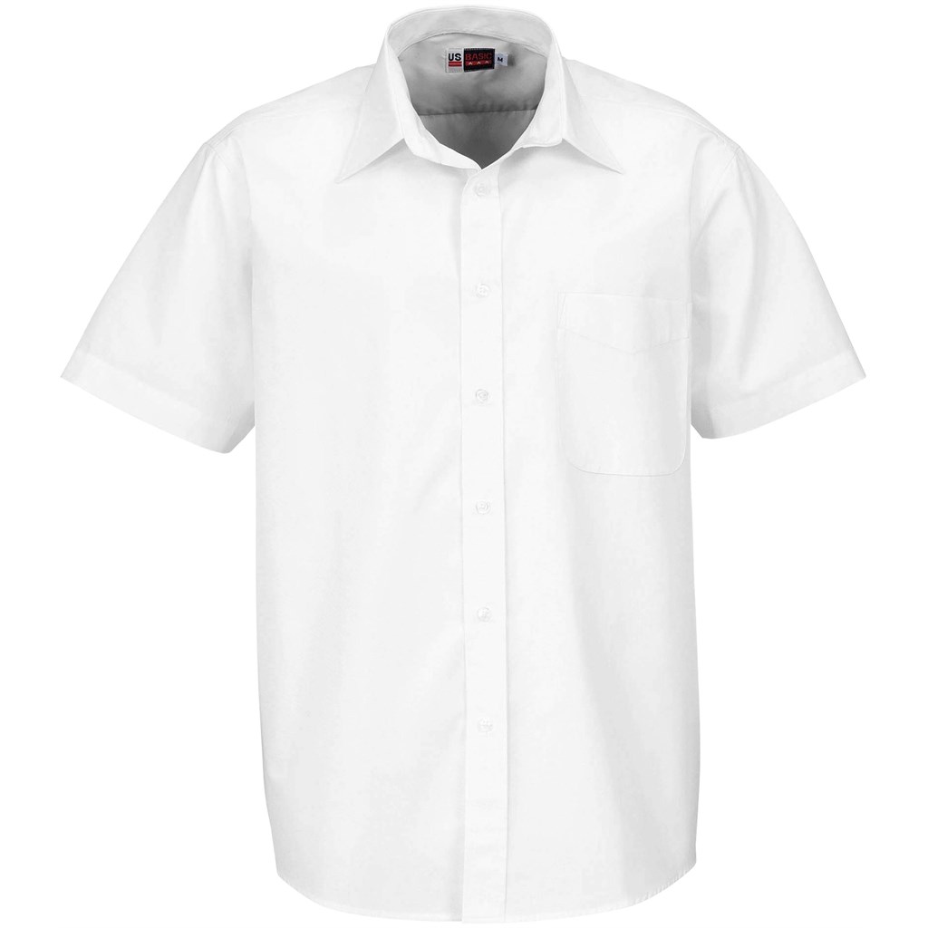 Mens Short Sleeve Washington Shirt - White