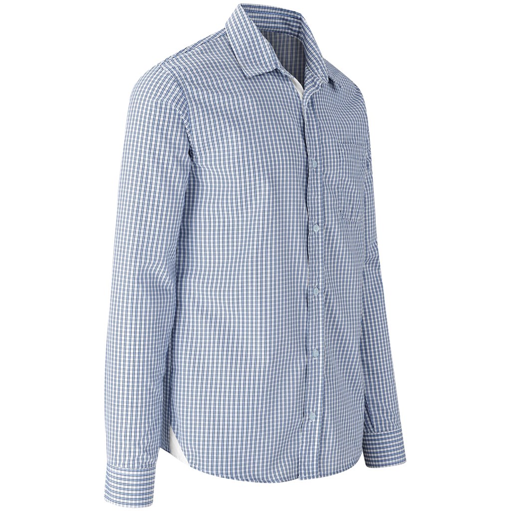 Mens Long Sleeve Kenton Shirt - Light Blue