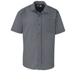 Mens Short Sleeve Aston Shirt Grey