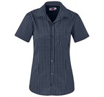 Ladies Short Sleeve Aston Shirt Navy