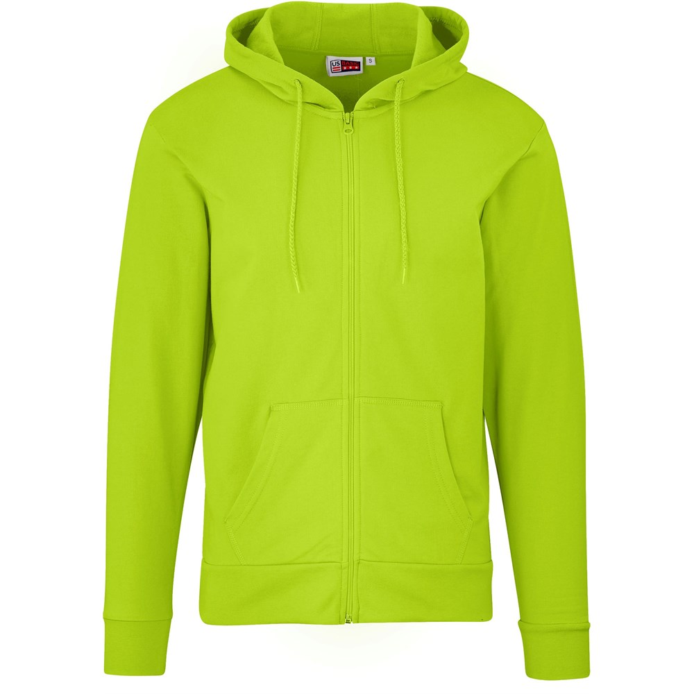 Mens Bravo Hooded Sweater - Lime