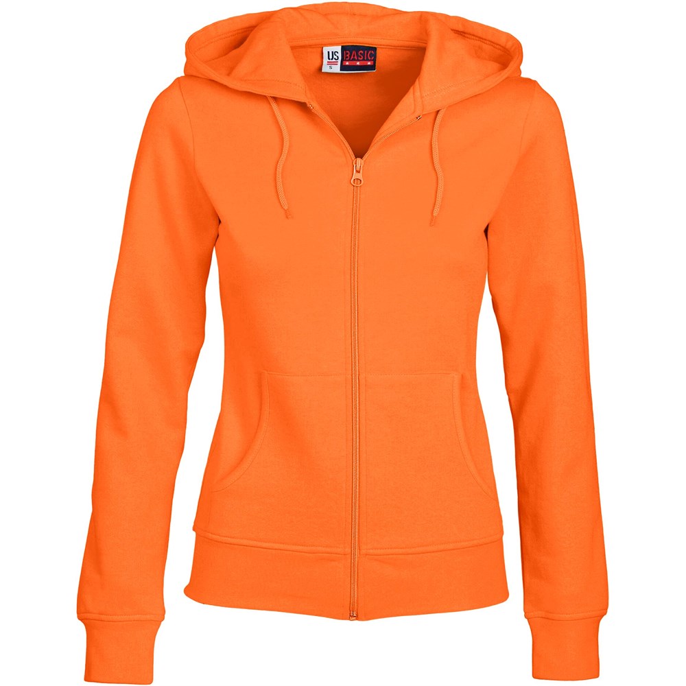 Ladies Bravo Hooded Sweater - Orange