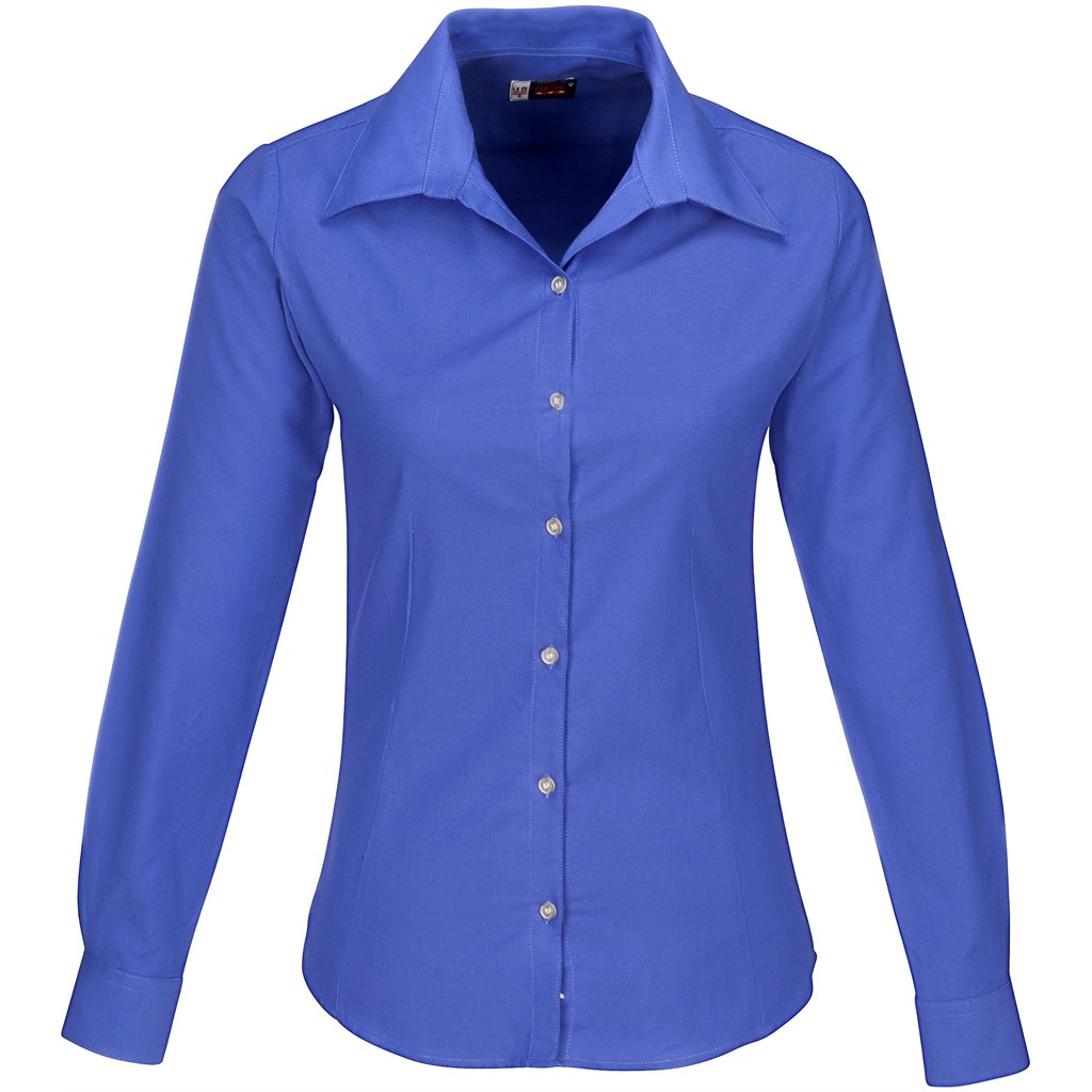 Ladies Long Sleeve Aspen Shirt - New Blue