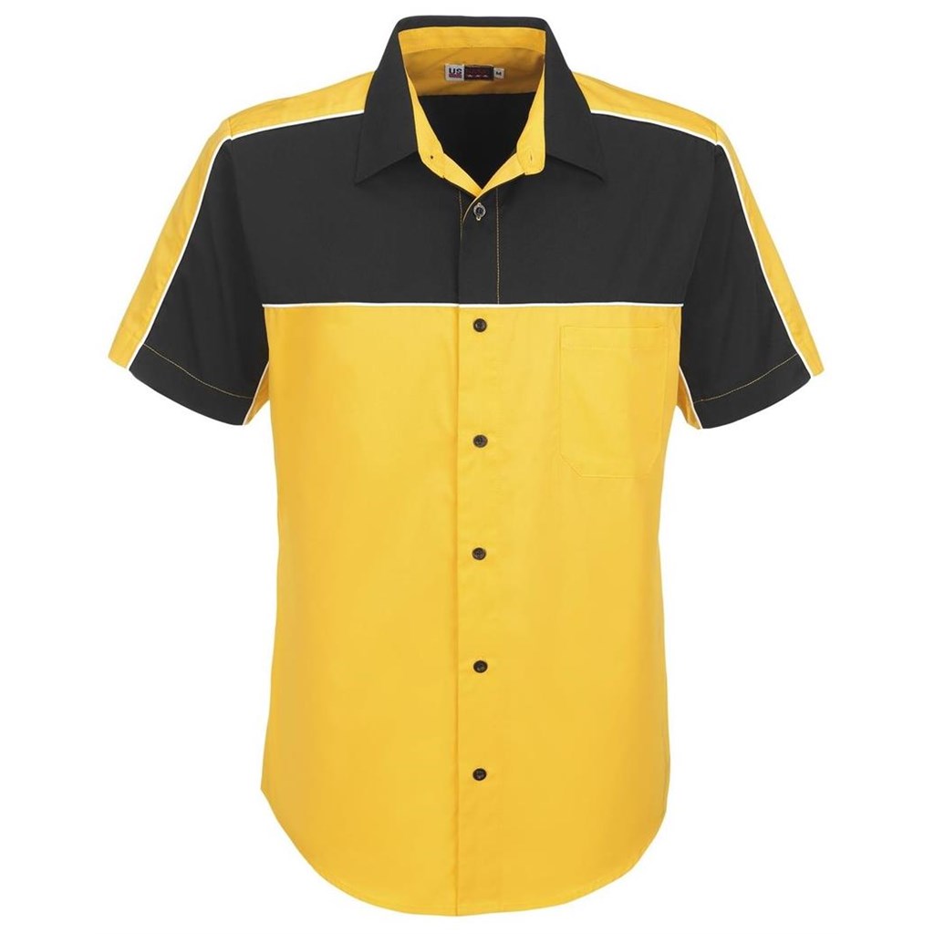 Mens Daytona Pitt Shirt - Yellow
