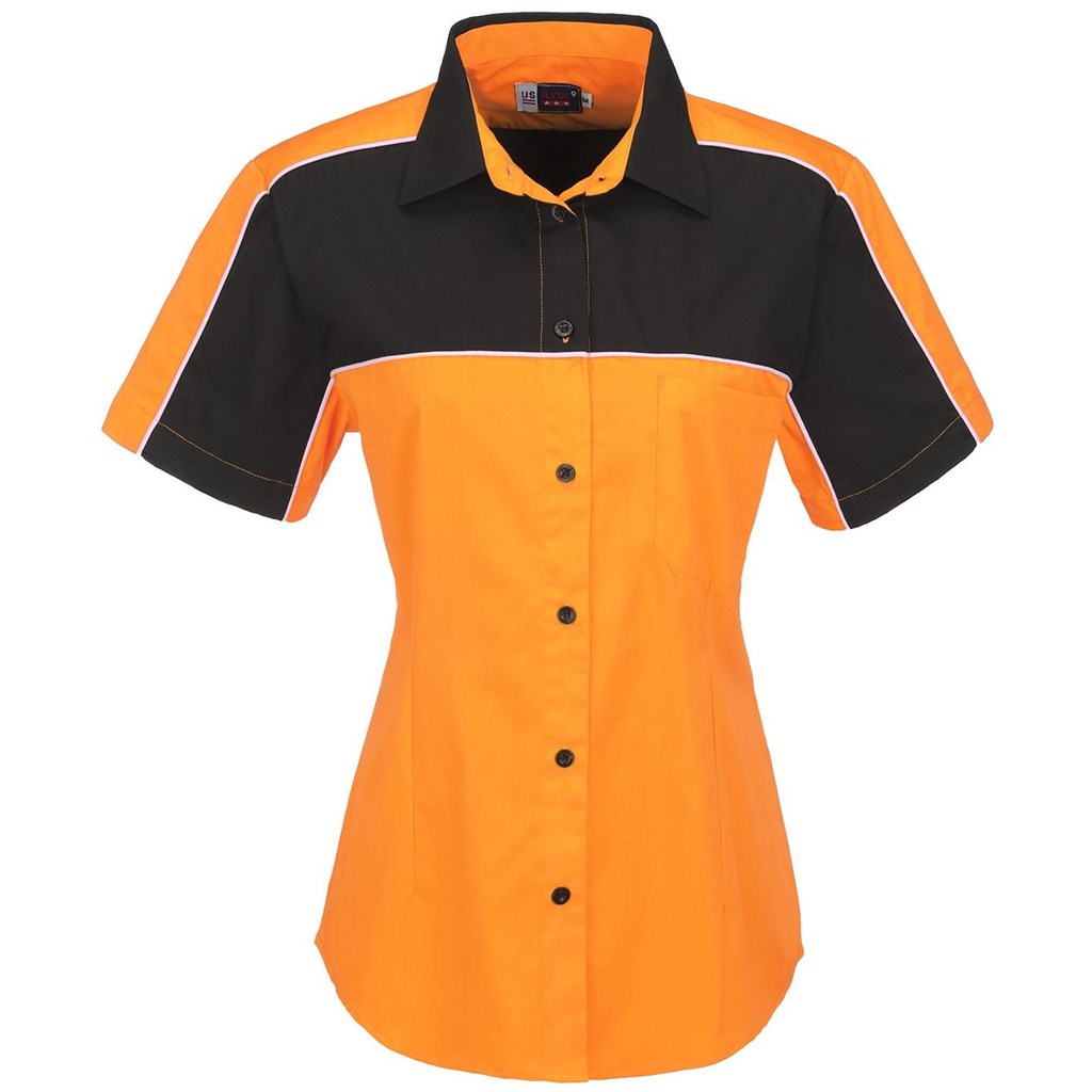Ladies Daytona Pitt Shirt - Orange