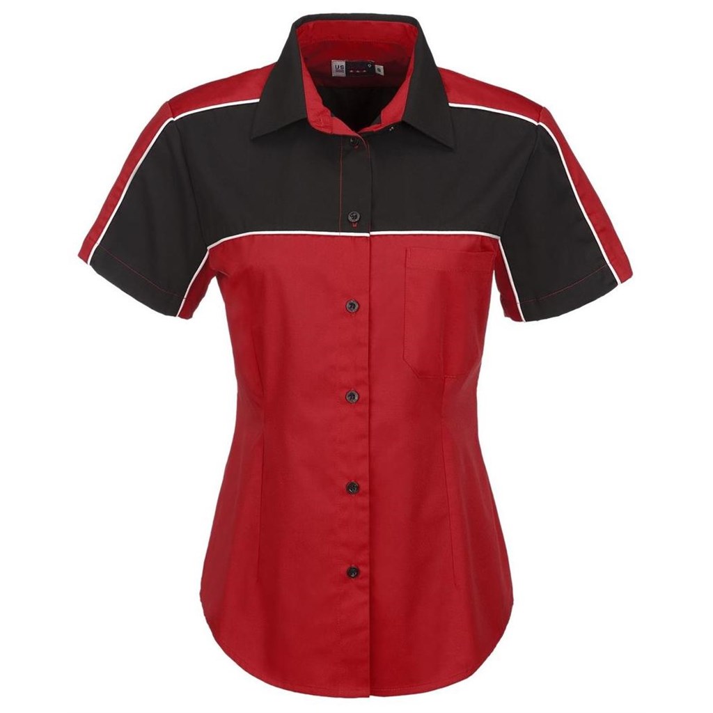 Ladies Daytona Pitt Shirt - Red