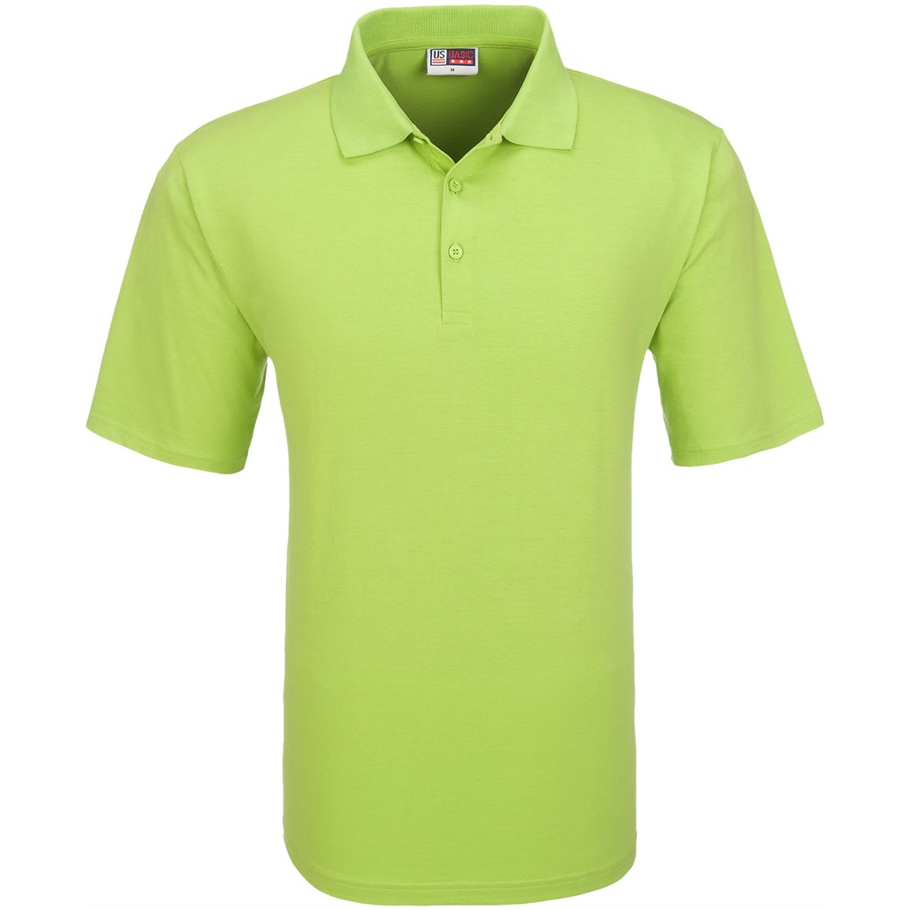 Mens Cardinal Golf Shirt - Lime