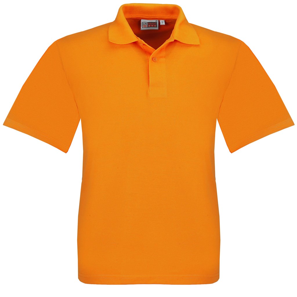 Mens Elemental Golf Shirt - Orange