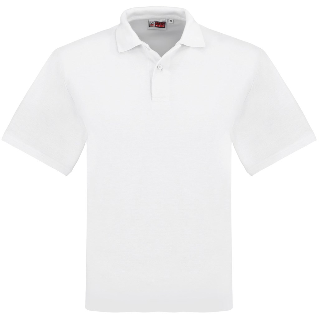Mens Elemental Golf Shirt - White
