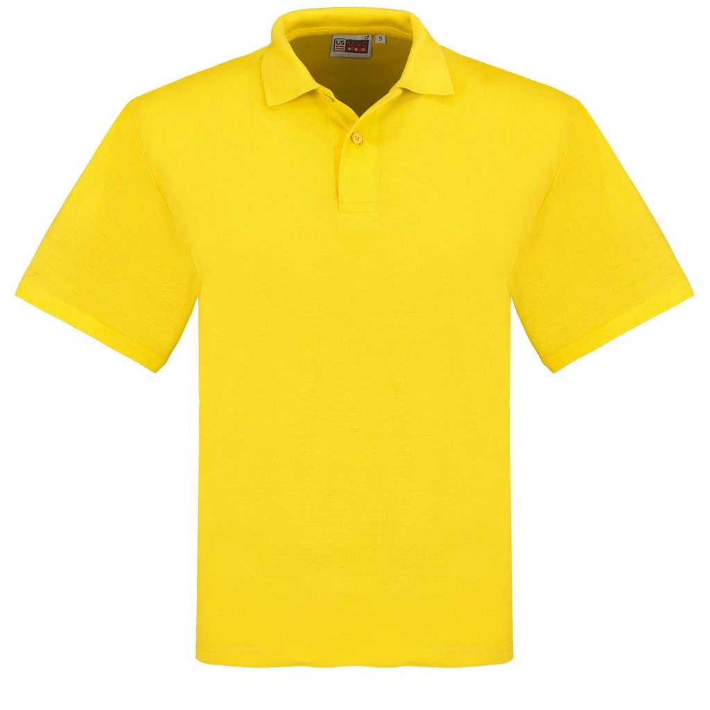 Mens Elemental Golf Shirt - Yellow