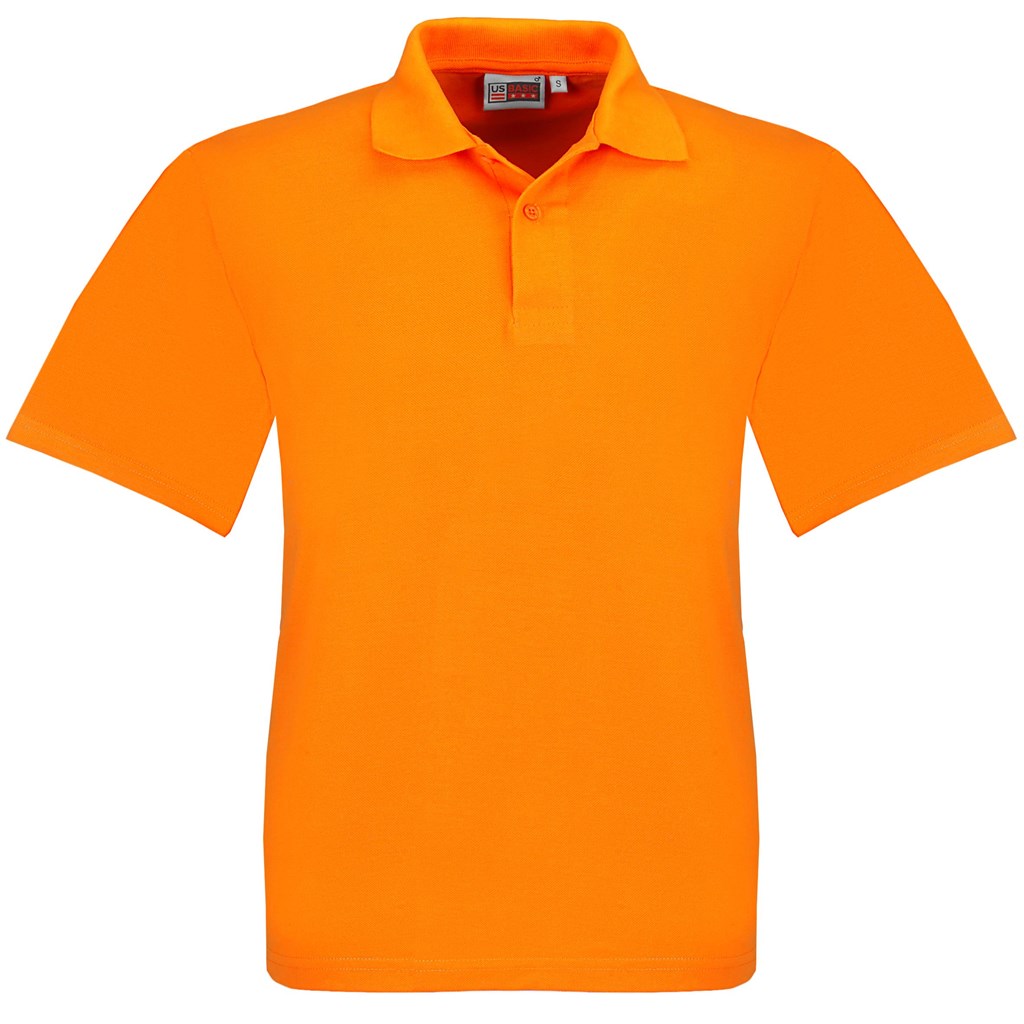 Kids Elemental Golf Shirt – Orange
