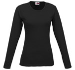 Ladies Long Sleeve Portland T-Shirt Black
