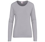 Ladies Long Sleeve Portland T-Shirt Grey
