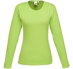 Ladies Long Sleeve Portland T-Shirt - Lime