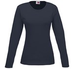 Ladies Long Sleeve Portland T-Shirt Navy