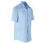 Mens Short Sleeve Kensington Shirt Light Blue