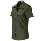 Ladies Short Sleeve Wildstone Shirt Military Green