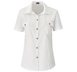 Ladies Short Sleeve Wildstone Shirt White