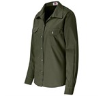 Ladies Long Sleeve Wildstone Shirt Military Green