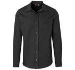 Mens Long Sleeve Milano Shirt Black