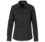 Ladies Long Sleeve Milano Shirt Black