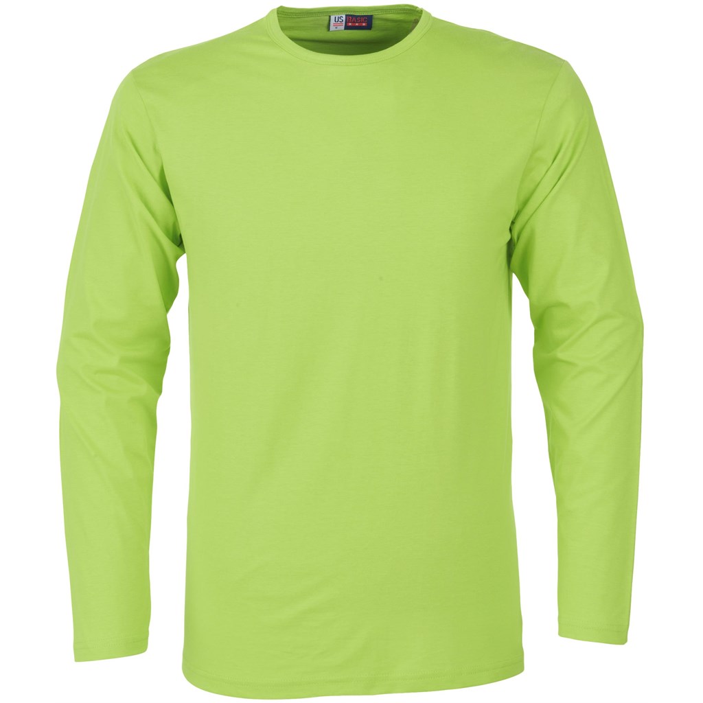 Mens Long Sleeve Portland T-Shirt – Lime