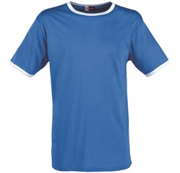 Mens Adelaide Contrast T-Shirt - Light Blue