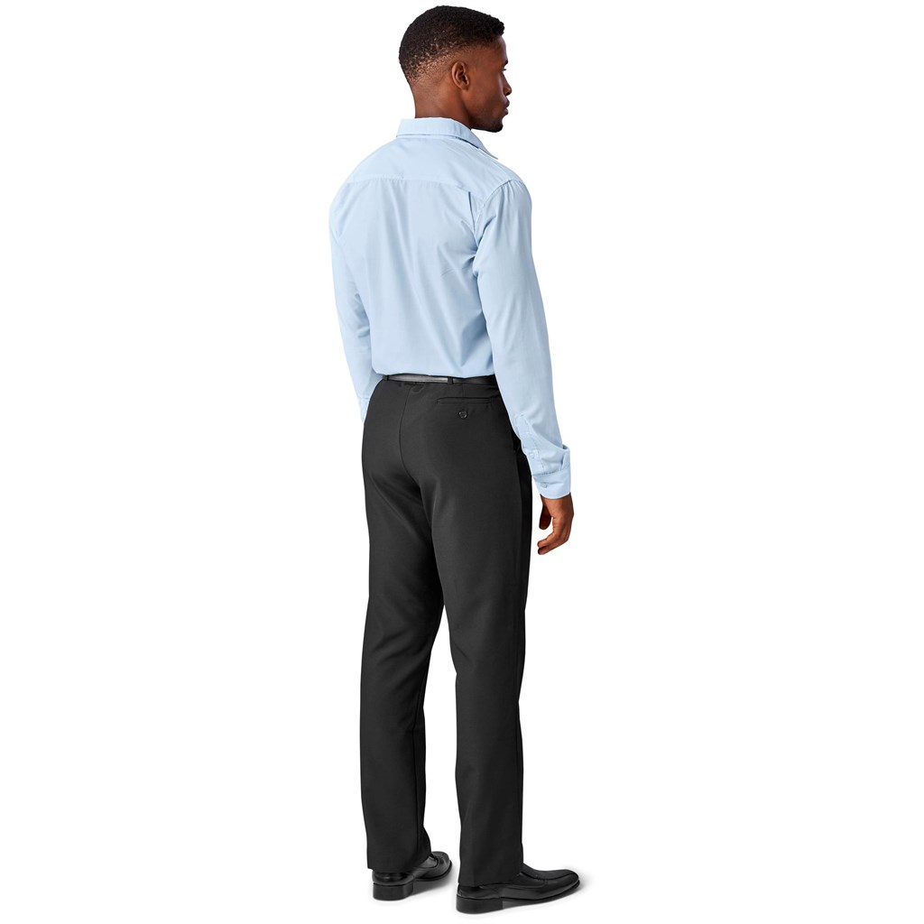 Mens Cambridge Flat Front Pants – Black