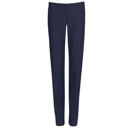 Ladies Cambridge Flat Front Pants - Navy