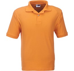 Mens Boston Golf Shirt - Orange