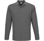 Mens Long Sleeve Elemental Golf Shirt Grey