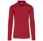 Mens Long Sleeve Elemental Golf Shirt Red