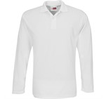 Mens Long Sleeve Elemental Golf Shirt White