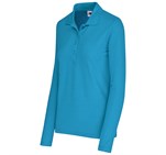 Ladies Long Sleeve Elemental Golf Shirt Aqua