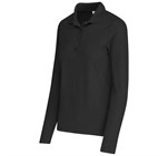 Ladies Long Sleeve Elemental Golf Shirt Black