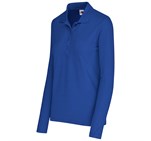 Ladies Long Sleeve Elemental Golf Shirt Blue