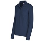 Ladies Long Sleeve Elemental Golf Shirt Navy