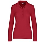 Ladies Long Sleeve Elemental Golf Shirt Red