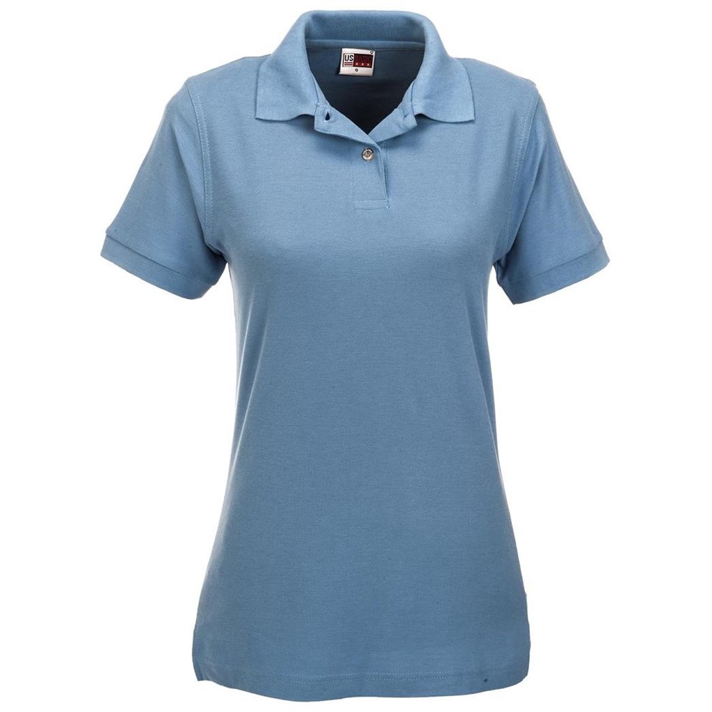 Ladies Boston Golf Shirt - Light Blue