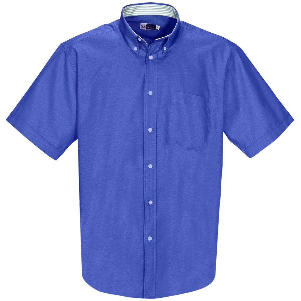 Mens Short Sleeve Aspen Shirt - New Blue