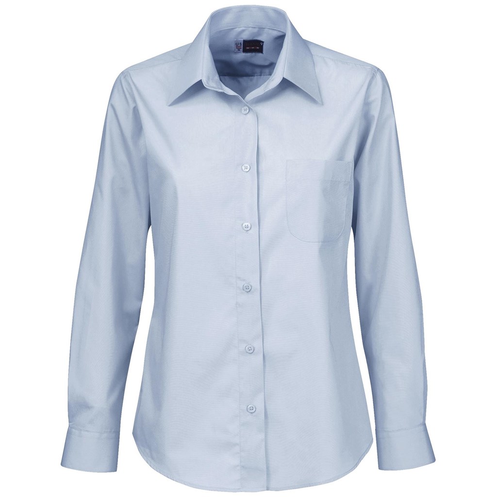 Ladies Long Sleeve Washington Shirt - Blue