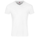 Mens Super Club 165 V-Neck T-Shirt White