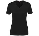 Ladies Super Club 165 V-Neck T-Shirt Black