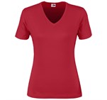 Ladies Super Club 165 V-Neck T-Shirt Red