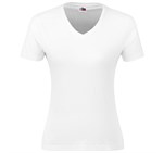 Ladies Super Club 165 V-Neck T-Shirt White