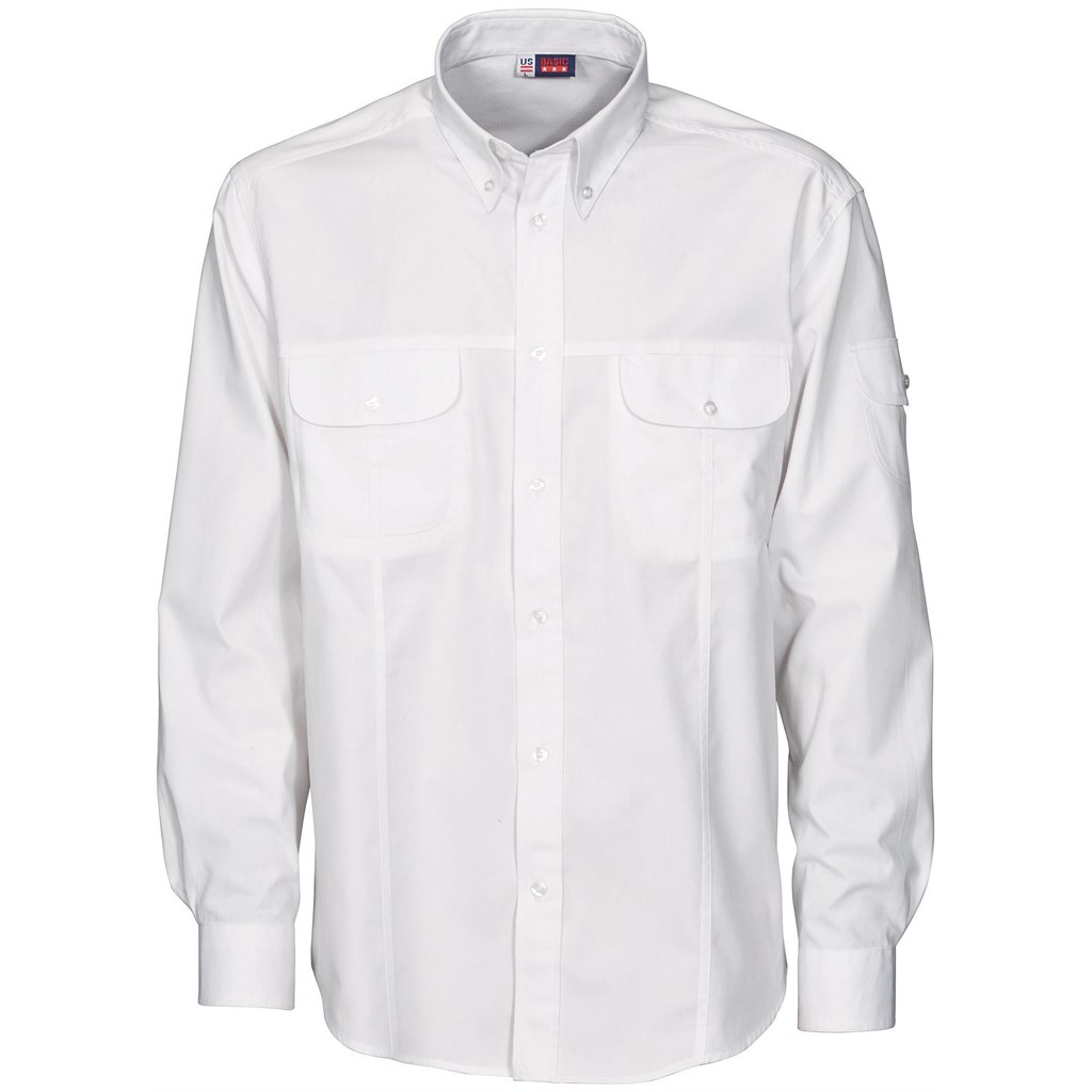 Mens Long Sleeve Phoenix Shirt - White