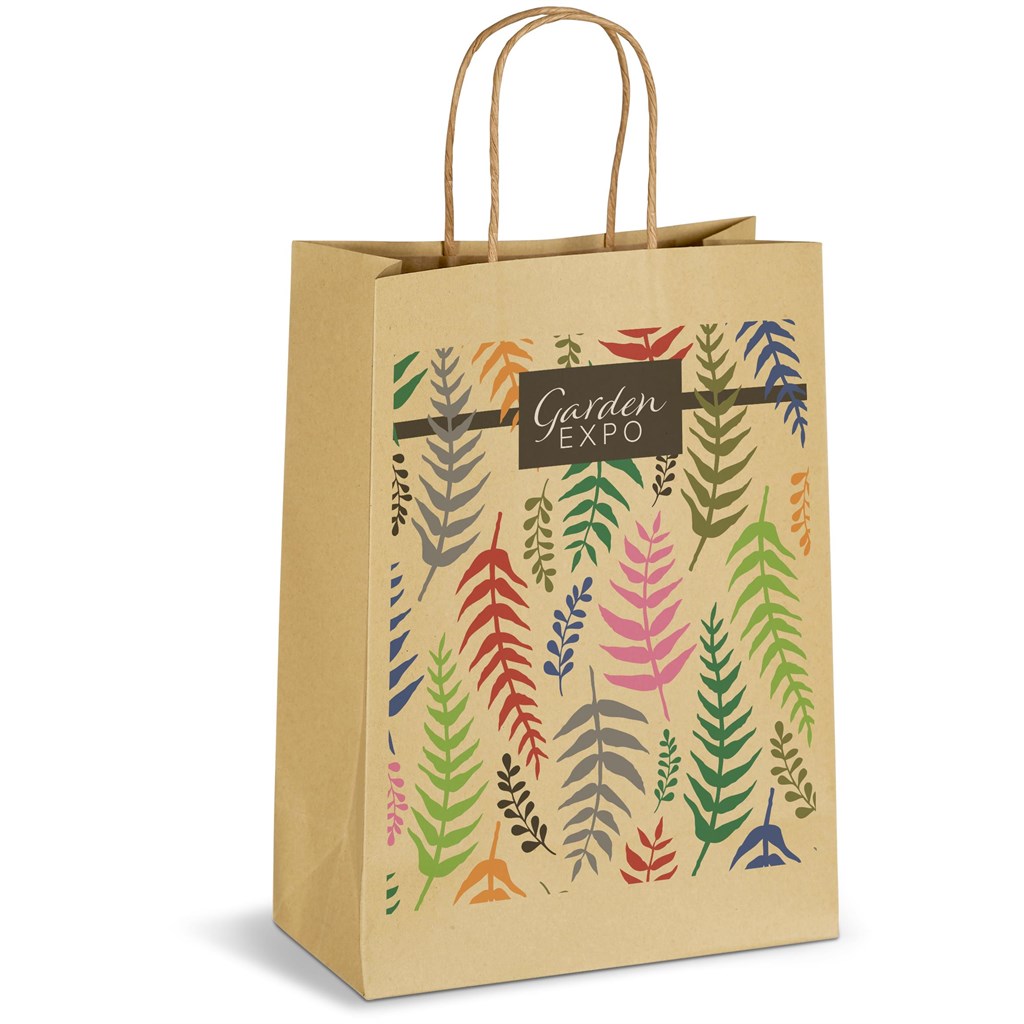 Ecological Digital Print Midi Paper Gift Bag 150gsm