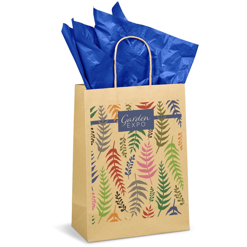 Ecological Digital Print Midi Paper Gift Bag 150gsm