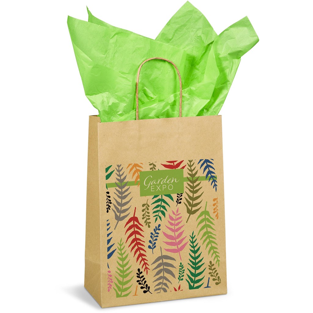 Ecological Digital Print Midi Paper Gift Bag 150gsm